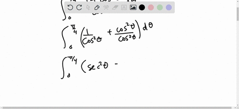 evaluate-the-definite-integral-int_0pi-4-frac1cos-2-thetacos-2-theta-d-theta