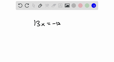 solve-13-x-12