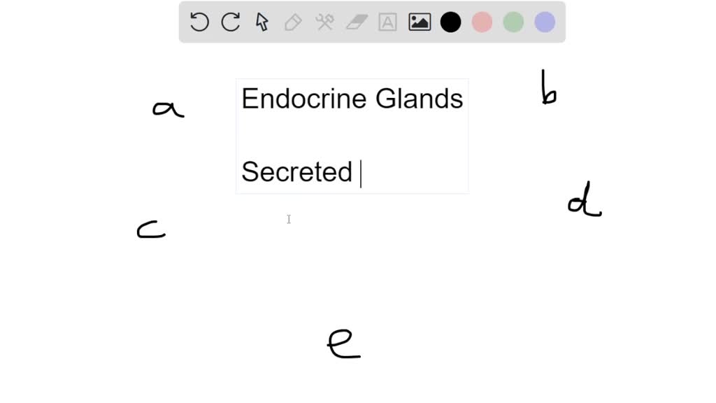 SOLVED:In the preceding figure, the endocrine gland that secretes both ...