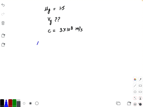 the-refractive-index-of-glass-is-15-the-speed-of-light-in-glass-is-a-1-times-108-mathrmm-mathrms-1-b