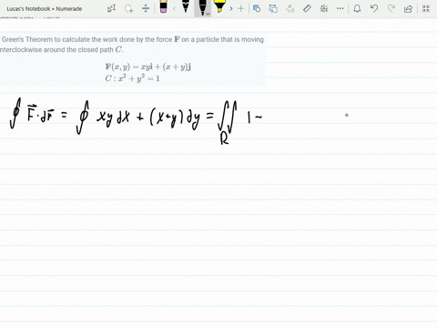 use-greens-theorem-to-calculate-the-work-done-by-the-force-mathbff-on-a-particle-that-is-moving-coun