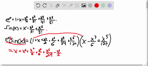 by-multiplying-the-taylor-series-for-ex-and-sin-x-find-the-terms-through-x5-of-the-taylor-series-f-2
