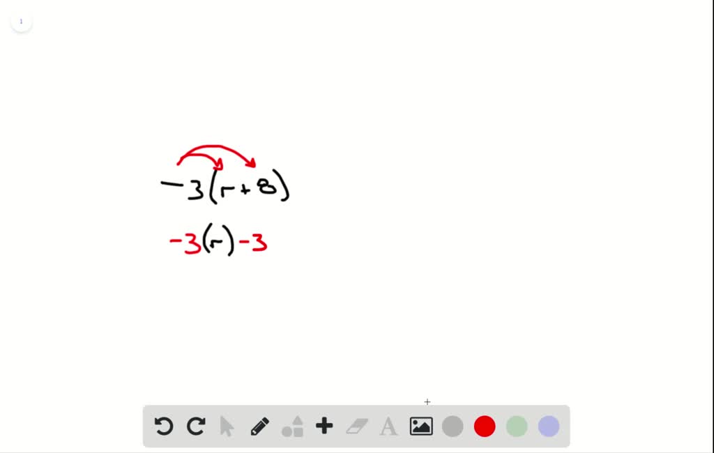 Use The Distributive Property To Rewrite The Expr 
