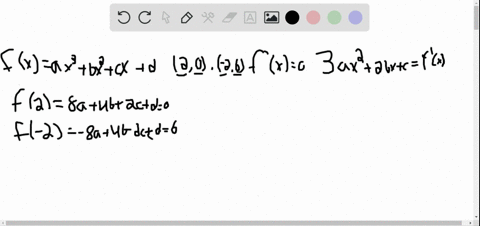 find-a-cubic-function-ya-x3b-x2c-xd-whose-graph-has-horizontal-tangents-at-the-points-26-and-20