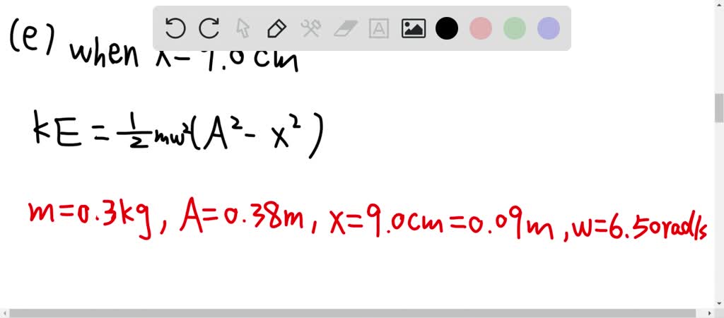 Solved Ii A 300 G Mass Vibrates According To T