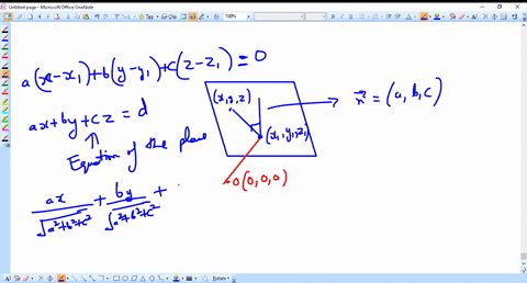 let-n-be-the-foot-of-the-perpendicular-of-length-p-from-the-origin-to-a-plane-and-l-m-n-be-the-direc