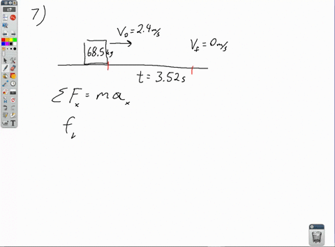 a-685-kg-skater-moving-initially-at-240-mathrmm-mathrms-on-rough-horizontal-ice-comes-to-rest-unifor