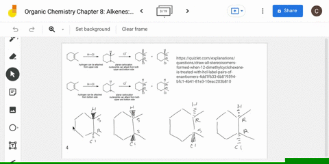 addition-of-mathrmhcl-to-12-dimethylcyclohexene-yields-a-mixture-of-two-products-show-the-stereochem