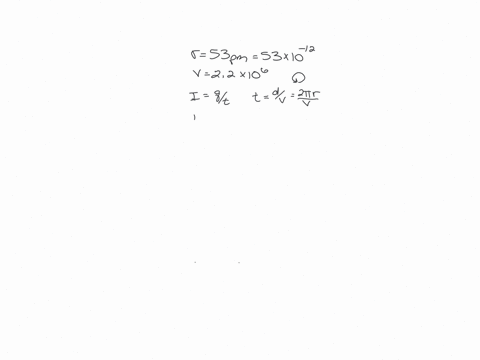 in-a-simple-model-the-electron-in-a-hydrogen-atom-orbits-the-proton-at-a-radius-of-53-mathrmpm-and-a