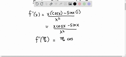 find-fprimex-and-fprimec-fxfracsin-xx-quad-cfracpi6