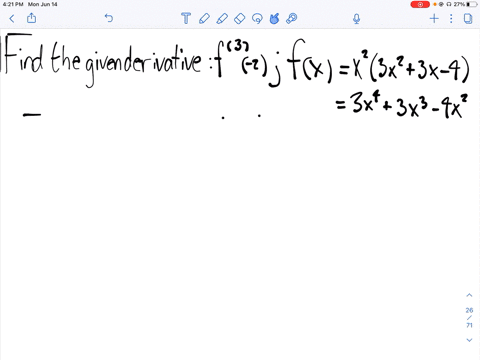 find-the-given-value-fxx2left3-x23-x-4right-quad-fprime-prime-prime-2