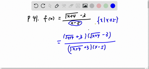 define-the-function-at-5-so-that-it-becomes-continuous-at-5-fxfracsqrtx4-3x-5