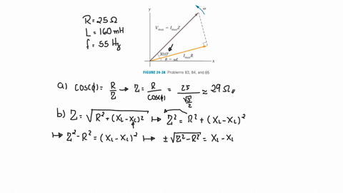 an-r-l-c-circuit-has-a-resistance-r25-omega-and-an-inductance-l160-mathrmmh-and-is-connected-to-an-a