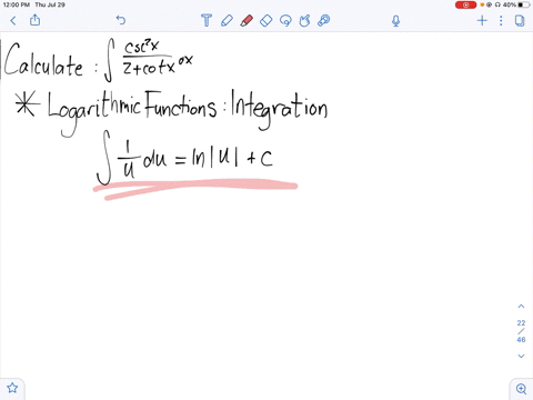 calculate-int-fraccsc-2-x2cot-x-d-x