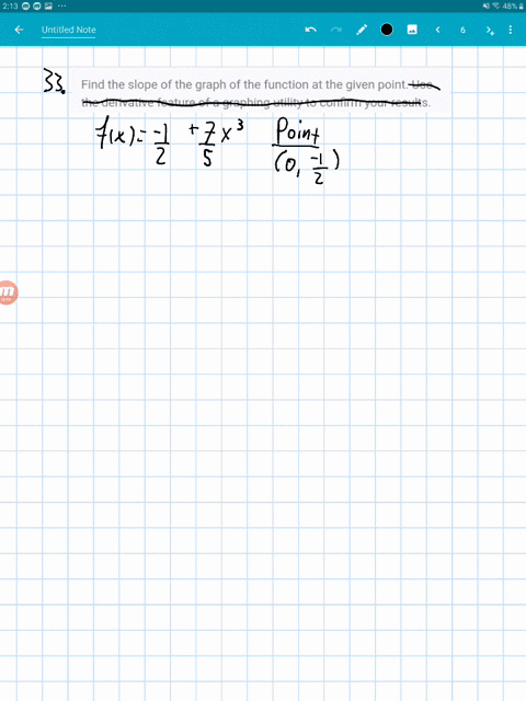 find-the-slope-of-the-graph-of-the-function-at-the-given-point-use-the-derivative-feature-of-a-gr-11