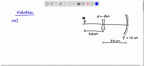 an-object-is-placed-200-mathrmcm-to-the-left-of-a-diverging-lens-f-800-mathrmcm-a-concave-mirror-f-4