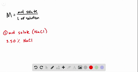 assuming-that-seawater-is-an-aqueous-solution-of-mathrmnacl-what-is-its-molarity-the-density-of-seaw