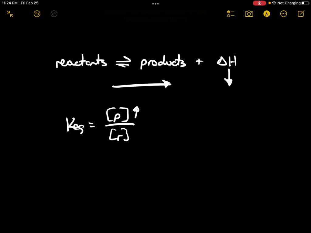SOLVEDHow does decreasing the temperature affect the value of Ke q for