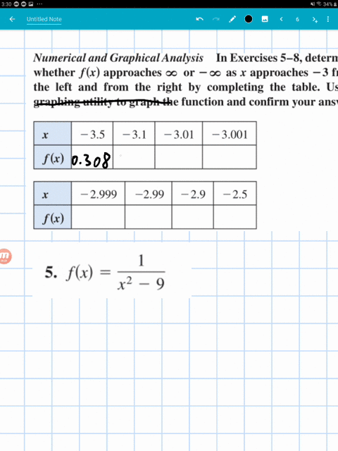 determine-whether-fx-approaches-infty-or-infty-as-x-approaches-3-from-the-left-and-from-the-right-by