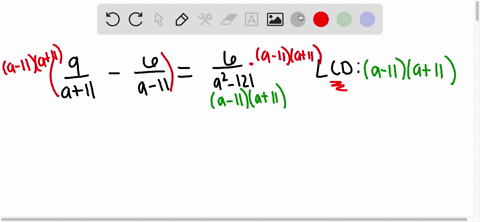 solve-each-rational-equation-frac9a11-frac6a-11frac6a2-121