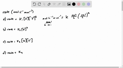 what-will-the-units-of-the-rate-constants-in-question-11-be-if-the-rate-is-expressed-in-mathrmmol-ma