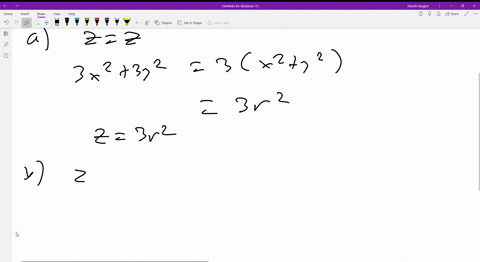 an-equation-of-a-surface-is-given-in-rectangular-coordinates-find-an-equation-of-the-surface-in-a--3