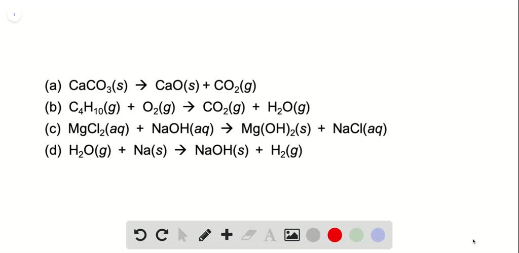 SOLVEDWrite a balanced molecular equation deach of the following chemical reactions. (a) Solid