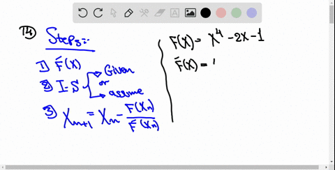 use-newtons-method-if-necessary-to-find-approximations-to-all-real-roots-of-the-given-equation-x42-x