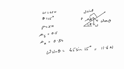 7-in-fig-6-23-a-force-acts-on-a-block-weighing-45-nthe-block-is-initially-at-rest-on-a-plane-incline