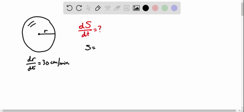 in-exercises-5-8-assume-that-the-radius-r-of-a-sphere-is-expanding-at-a-rate-of-30-mathrmcm-mathrm-6
