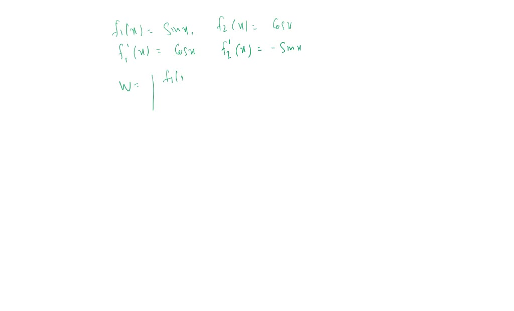 SOLVED:Use (8.5) to show that the given functions are linearly ...