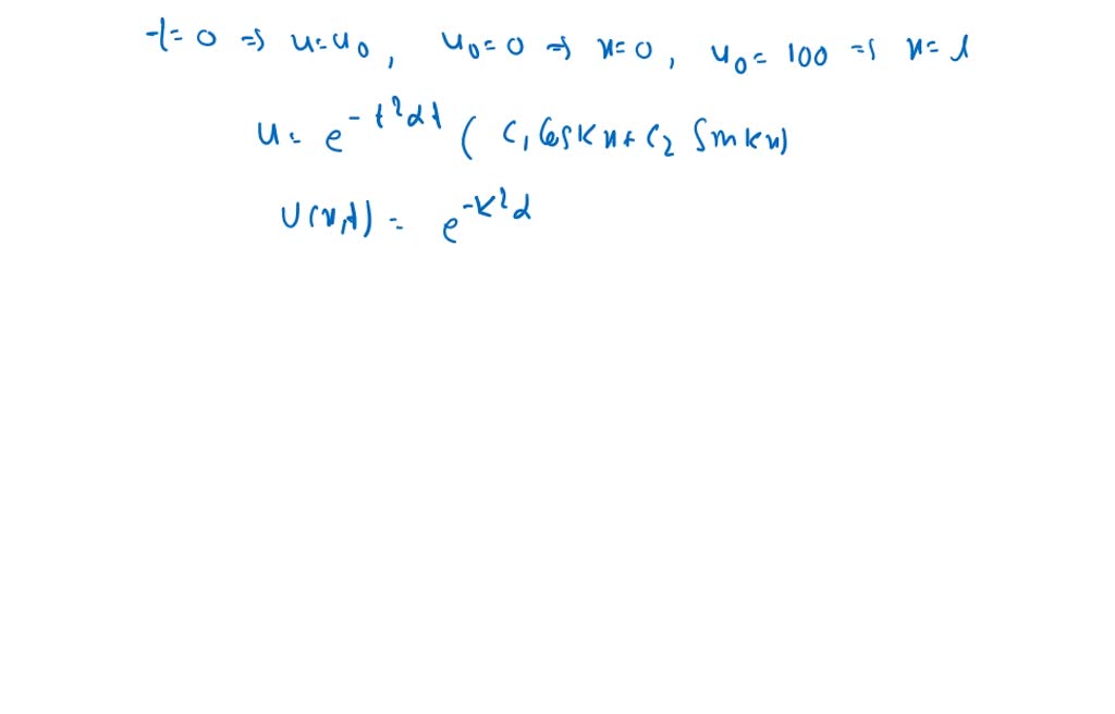 SOLVED:The face x=0 of a semi-infinite solid x ⩾0 is kept at a constant ...