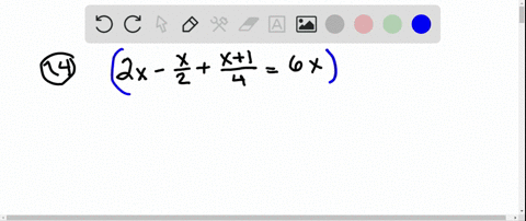 the-given-equation-is-either-linear-or-equivalent-to-a-linear-equation-solve-the-equation-2-x-fracx2