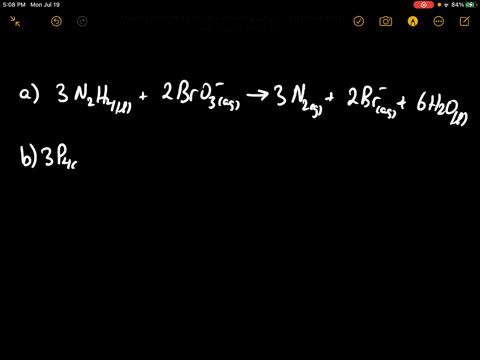 write-balanced-net-ionic-equations-for-the-following-reactions-in-acid-solution-a-liquid-hydrazine-r
