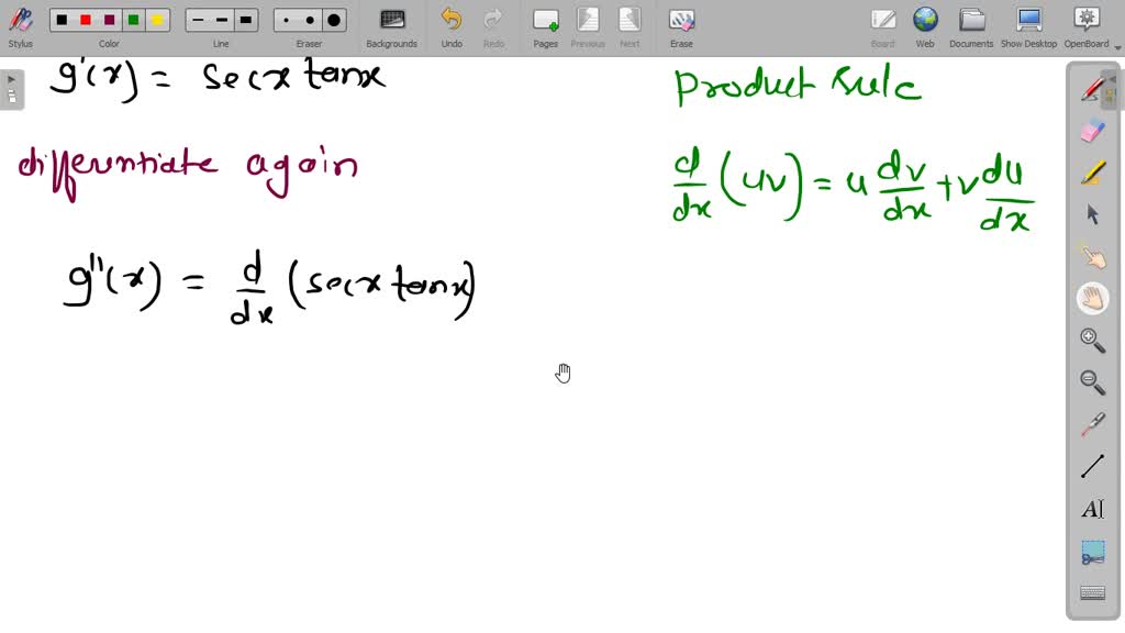 SOLVED Find the second derivative of the function. g(x)=secx Numerade