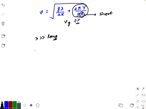 the-speed-of-propagation-of-a-surface-wave-in-a-liquid-of-depth-much-greater-than-lambda-is-given--2