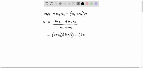 block-1-mass-20-mathrmkg-is-moving-rightward-at-10-mathrmm-mathrms-and-block-2-mass-50-mathrmkg-is-m