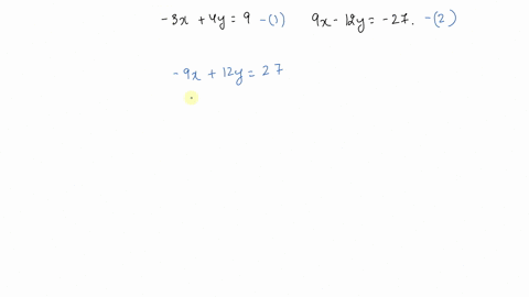 use-elimination-to-solve-each-system-of-equations-check-your-solution-leftbeginaligned-3-x4-y-9-9-x-