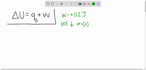 the-work-done-to-compress-a-gas-is-112-mathrmj-as-a-result-51-j-of-heat-is-given-off-to-the-surround