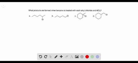 what-products-are-formed-when-benzene-is-treated-with-each-alkyl-chloride-and-aicl_3