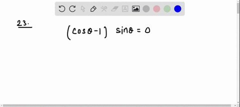 find-all-solutions-of-the-equation-cos-theta-1-sin-theta0