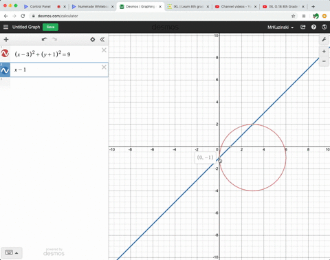graph-both-equations-in-the-same-rectangular-coordinate-system-and-find-all-points-of-intersection-8
