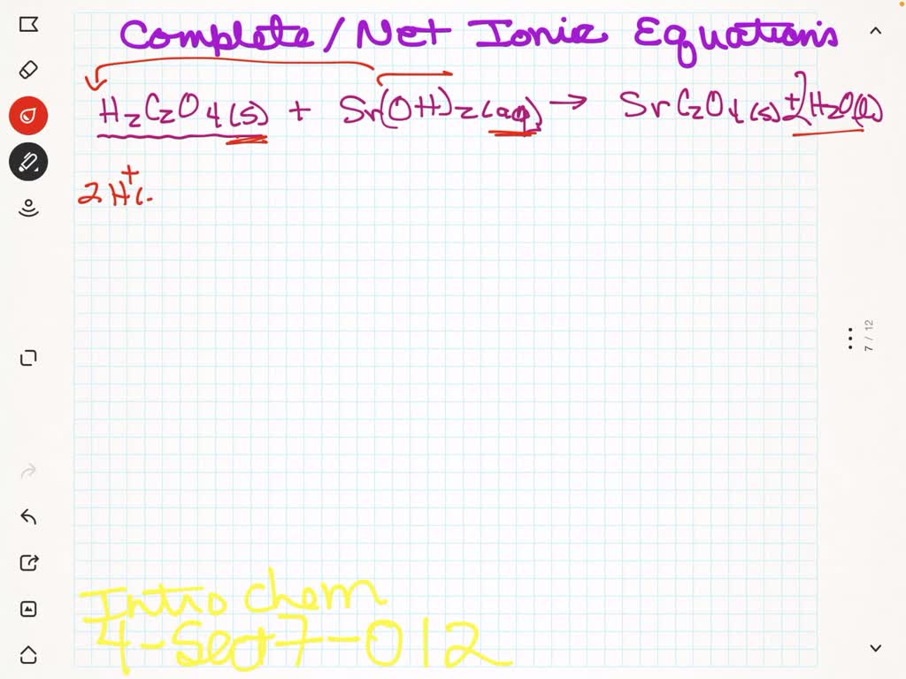 ⏩SOLVED:Write the complete and net ionic equations for the… | Numerade