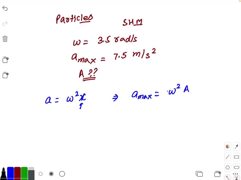 ⏩SOLVED:A particle executes harmonic motion with an angular velocity ...