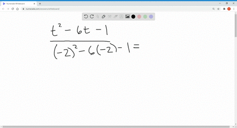 evaluate-the-polynomial-for-the-given-values-of-the-variable-t2-6-t-1-a-for-t-2-b-for-tfrac14