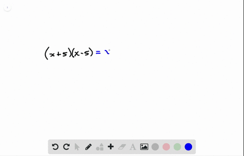 write-the-product-of-the-sum-and-difference-x5x-5