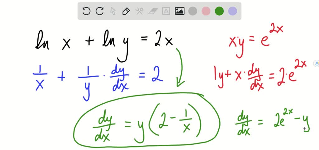 SOLVED:Solve for y in terms of x and C: ln(y+2)=x+lnC Use the ...