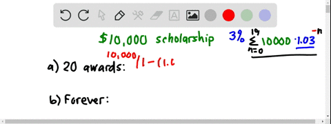 a-donor-sets-up-an-endowment-to-fund-an-annual-scholarship-of-10000-the-endowment-earns-3-interest-p