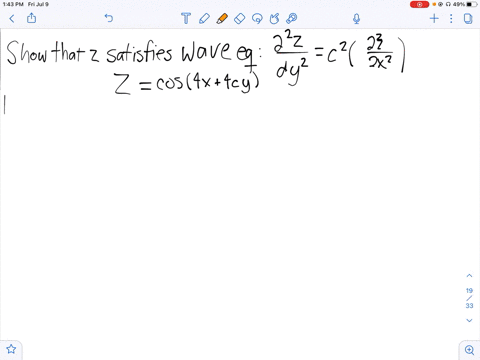 show-that-the-function-satisfies-the-wave-equation-partial2-z-partial-t2c2leftpartial2-z-partial-x-2