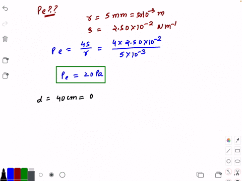 what-is-the-excess-pressure-inside-a-bubble-of-soap-solution-of-radius-500-mathrmmm-given-that-the-s